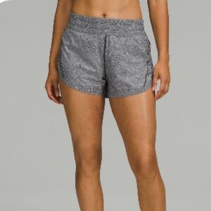 Lululemon Track That High Rise 3” Shorts - heather grey